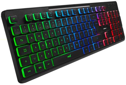 Niceboy ORYX K100, CZ (Oryx-K100) herná klávesnica RGB podsvietenie drôtová membrána odolnosť proti nečistotám windows lock