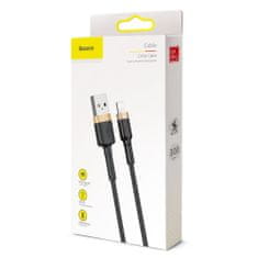 BASEUS Cafule kábel USB / Lightning QC3.0 2A 3m, čierny/zlatý