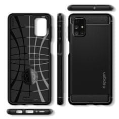 Spigen Rugged Armor silikónový kryt na Samsung Galaxy M31s, čierny