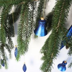 Decor By Glassor Vánoční zvonek modrý