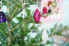 Decor By Glassor Vianočná dekorácia káča fialová