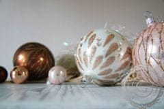 Decor By Glassor Vianočná banka perleťová dekor