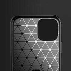 MG Carbon Case Flexible silikónový kryt na iPhone 12 Pro Max, čierny