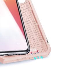 Dux Ducis Skin X knižkové kožené puzdro na iPhone 12 / 12 Pro, ružové