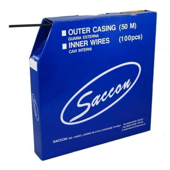 Saccon bowden radiaca 1.2/4.0mm 50m čierny box