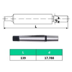 Vidaxl Rýchloupínacie skľučovadlo MT2-B18 s upínacím rozsahom 16 mm