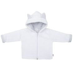 NEW BABY Luxusný detský zimný kabátik s kapucňou Snowy collection - 56 (0-3m)