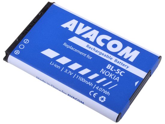 Avacom batéria do mobilu Nokia 6230, N70, Li-Ion 3,7V 1100mAh (náhrada BL-5C) GSNO-BL5C-S1100A