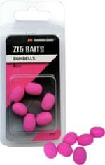 Tandem Baits Zig Dumbells nástraha 6ks fluo ružová