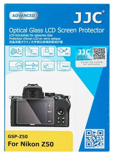 JJC Glass LCD ochrana displeja Nikon Z50