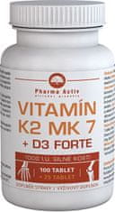 Vitamín K2 MK7 + D3 Forte 1000 IU 125 tabliet