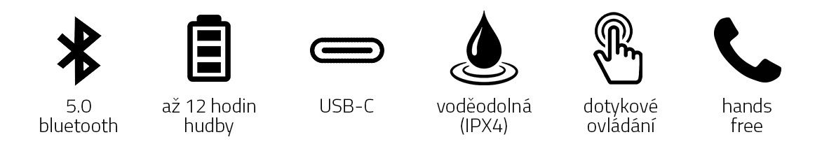 prenosné bezdrôtové slúchadlá niceboy hive drops fleur bluetooth 5.0 edr maxxbass technológie dotykové ovládanie autopárovanie ipx4 vodeodolná vyladený zvuk 6mm meniče 40mah batéria výdrž 3 h nabíjací box true wireless prevedenie