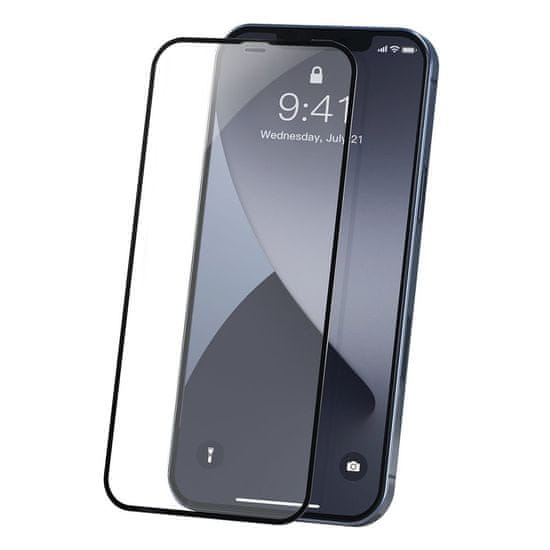 BASEUS Full screen 0,23 mm Anti Blue 2x ochranné sklo na iPhone 12 mini, čierne