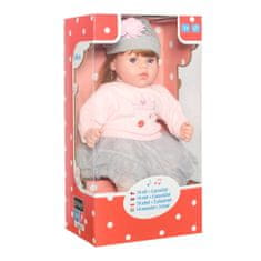 PLAYTO Česky hovoriaci a spievajúci detská bábika Playtech Nina 46 cm