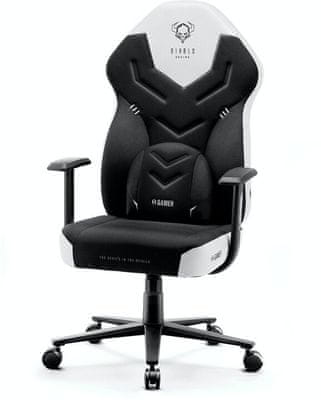 Gaming koliesková stolička Diablo-Chairs X-Gamer 2.0, čierna (5902560337464) nastaviteľné operadlo podrúčky 150 kg hr pena