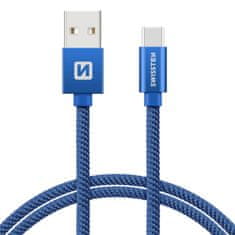 SWISSTEN USB/USB-C 1.2m, modrý