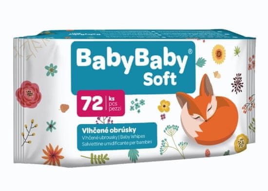 BabyBaby Soft Vlhčené obrúsky krémové s výťažkom z aloe vera (72ks)