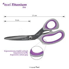 Texi Titánové nožnice TEXI TITANIUM TiDuo850