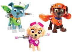 Spin Master Akční figurky Paw Patrol s odznaky na tričko sada 6ks - Skye, Rocky, Zuma