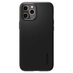 Spigen Thin Fit plastový kryt na iPhone 12 Pro Max, čierny