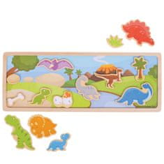 Bigjigs Toys magnetické puzzle dinosauri