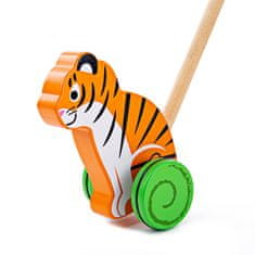 Bigjigs Toys Bigjigs Baby Drevený jazdík Tiger