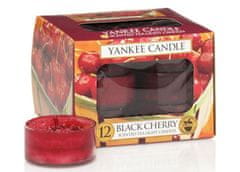 Yankee Candle čajové sviečky Black Cherry (Zrelé čerešne) 12 ks