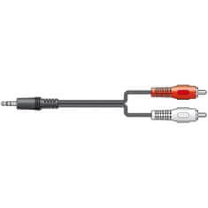 AV:link kábel stereo mini jack 3,5 mm / 2x RCA, 10m