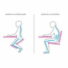 KONDELA Ergonomická kľakačka na kolieskach Kilian - svetlosivá / čierna