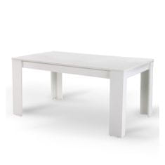 KONDELA Jedálenský stôl Tomy 140x80 cm - biela