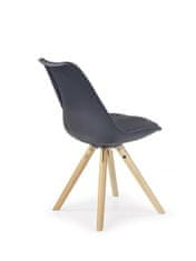 Halmar Jedálenská stolička K201 - čierna / buk
