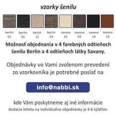 KONDELA Rozkladacia trojsedačka Milo - hnedá / svetlohnedá melírovaná