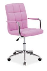 Signal Kancelárska stolička Q-022 - ružová