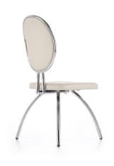 Halmar Jedálenská stolička K297 - svetlosivá / chróm