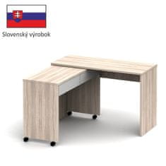 KONDELA Rozkladací PC stolík Versal New - dub sonoma / biela