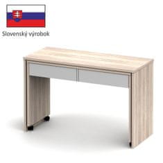 KONDELA Rozkladací PC stolík Versal New - dub sonoma / biela