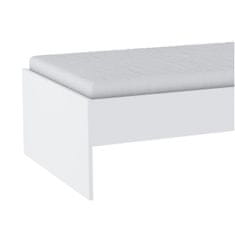 KONDELA Jednolôžková posteľ Tidy 318617 90 90x200 cm - biela