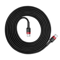 BASEUS Cafule kábel USB-C / USB-C PD2.0 3A QC 3.0 2m, čierny/červený