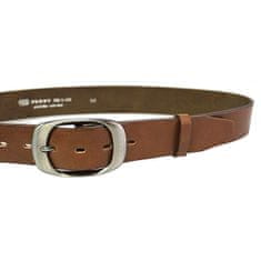 Penny Belts Dámsky kožený opasok 72NKS-48 brown (Dĺžka pásku 100 cm)