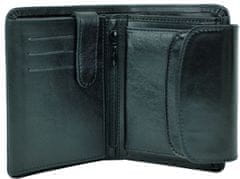 VegaLM Luxusná kožená peňaženka v čiernej farbe