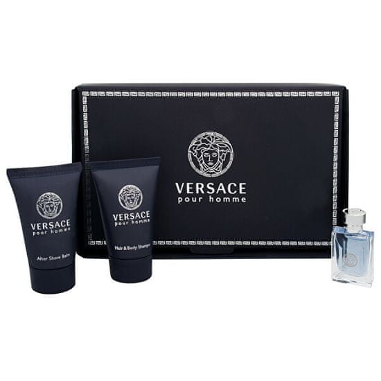 Versace Pour Homme - EDT 5 ml + sprchový gél 25 ml + balzam po holení 25 ml