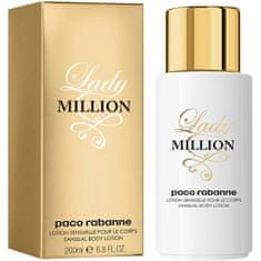 Paco Rabanne Lady Million - telové mlieko 200 ml