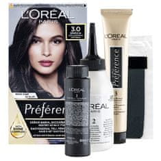 Loreal Paris Farba na vlasy recitál Préférence (Odtieň 3.0 Brasilia)