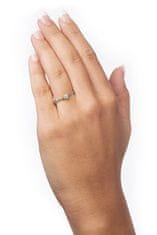 Brilio Zásnubný prsteň z bieleho zlata s kryštálom 226 001 01036 07 (Obvod 58 mm)