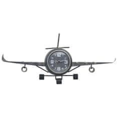 Vidaxl 321485 Aviator Clock Grey 41x8x17 cm Metal