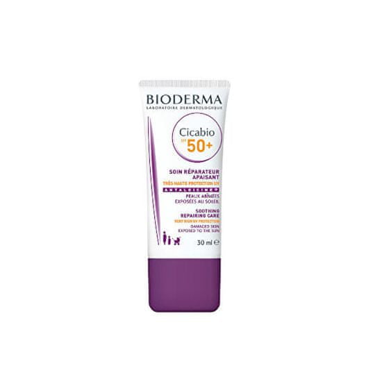 Bioderma Upokojujúci reparačný krém Cicabio SPF 50+ (Soothing Repairing Care ) 30 ml