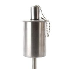 Vidaxl Esschert Design Olejová lampa, stožiarová, nerezová oceľ