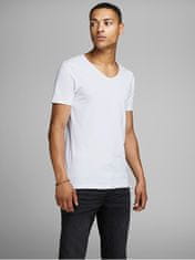 Jack&Jones Pánske tričko JJEBASIC Stretch Fit 12059219 OPT WHITE (Veľkosť XXL)