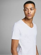 Jack&Jones Pánske tričko JJEBASIC Stretch Fit 12059219 OPT WHITE (Veľkosť M)