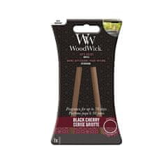 Woodwick Náhradné vonné tyčinky do auta Black Cherry (Auto Reeds Refill)